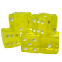 5 Yellow 16Mm Dice With Plastic Cup GDIC-004*5.301