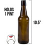 16.9 Oz Amber Glass Bottles KBOT-008