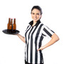 Women'S Official Striped Referee/Umpire Jersey, S SFOO-402