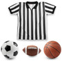 Men'S Official Striped Referee/Umpire Jersey, S SFOO-408