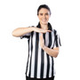 Women'S Official Striped Referee/Umpire Jersey, Xl SFOO-410