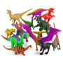 Set Of 12 Large 7" Dinosaur Toys With Storage Drum TCFG-001