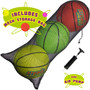 6 Regulation Size Neon Basketballs SBAL-401
