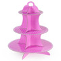 Pink Polka Dot 3 Tier Cupcake Stand, 14In Tall By 12In MPAR-501