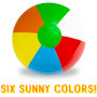 24" Six-Color Beach Ball SBEA-103