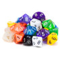 25 Pack Of Random D10 Polyhedral Dice In Multiple Colors GDIC-1204