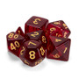 Set Of 7 Polyhedral Dice, Blood Lust GDIC-1150