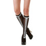 Black Laced Knee High Costume Tights MCOS-319