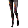 Flamin' Black Mid Rise Costume Tights MCOS-320
