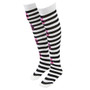 Striped Skull Knee High Costume Tights, M MCOS-204M