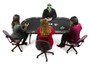 84 X 42Inch Black Suited Speed Cloth Poker Table GTAB-301