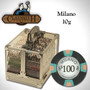 600Ct Claysmith Gaming "Milano" Chip Set In Acrylic Case CSML-600AC