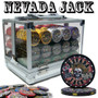 Custom Breakout -600 Ct Nevada Jack 10 Gram Acrylic Chip Set CSNJ-600ACC