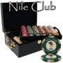 500 Ct Custom Breakout Nile Club Chip Set - Mahogany Case CSNI-500MC