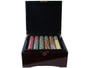 750 Ct Standard Breakout Nile Club Chip Set - Mahogany Case CSNI-750M