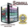 1000 Ct Standard Breakout Scroll Chip Set - Acrylic Case CSSC-1000AC