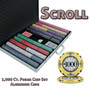 1000 Ct Standard Breakout Scroll Chip Set - Aluminum Case CSSC-1000AL