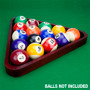 Wooden Pool Table Ball Triangle, Mahogany SFELS-003