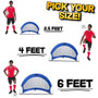 Set Of 2, 6' Pop Up Soccer Goals With 2 Carrying Bags SSCR-303