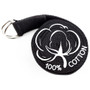 Black 8' Cotton Yoga Strap With Metal D-Ring SYOG-401