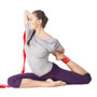 Red 8' Cotton Yoga Strap With Metal D-Ring SYOG-404