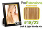 #18/22 Dark Blonde W/Light Blonde Highlights PRCT-20-1822