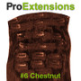 Pro Lace 20", #6 Chestnut Brown PRLC-20-6
