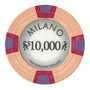 Roll Of 25 - Milano 10 Gram Clay - $10000 CPML-$10000*25