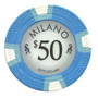 Roll Of 25 - Milano 10 Gram Clay - $50 CPML-$50*25