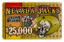 5 $25,000 Nevada Jack 40 Gram Ceramic Poker Plaques CPNJ-$25000*5