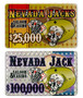 5 Of Each Nevada Jack 40 Gram Ceramic Poker Plaques CPNJ-$25000*5.$100000*5