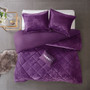 Felicia 100% Polyester Crushed Duvet Cover Set By Intelligent Design ID12-1979