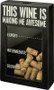 30432 Cork Holder - Wine Awesome - Set Of 2 (Pack Of 2)