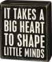 31175 Box Sign - Big Heart - Set Of 2 (Pack Of 3)