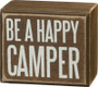 27372 Box Sign - Happy Camper - Set Of 2 (Pack Of 4)