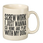 25385 Mug - Play With My Dog (Pack Of 4)