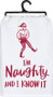 101363 Dish Towel - I'M Naughty - Set Of 6 (Pack Of 2)