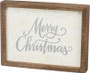 100298 Inset Box Sign - Merry Chrtms - Set Of 2