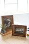 Natural 2 Set Recycled Wood Photo Frames