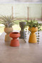 Four Set Clay Vases - One Each Color