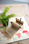 Decorative Tabletop Note Roll With Wood Base