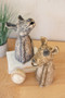 Decorative Set Of Two Clay Singing Dogs