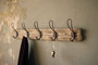 ( 2 Pack) Recycled Wooden Coat Rack With Rustic Hooks Kalalou