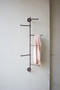 Rustic Vertical Wall Swivel Hanging Coat Rack