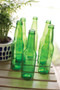 (6 Pack) Decorative Recycled Green Glass Bottle