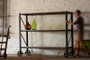 Giant Iron And Wood Rolling Shelving Unit - Kit