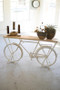 Wihte Repurposed Bicycle Table