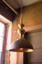 Medium Decorative Metal Pendant Light With Antique Gold Finish