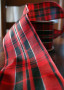 Plaid Wired Ribbon In Red And Black - 2.5" Wide X 10 Yd