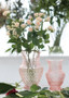 Pink Glass Roseland Floral Vase